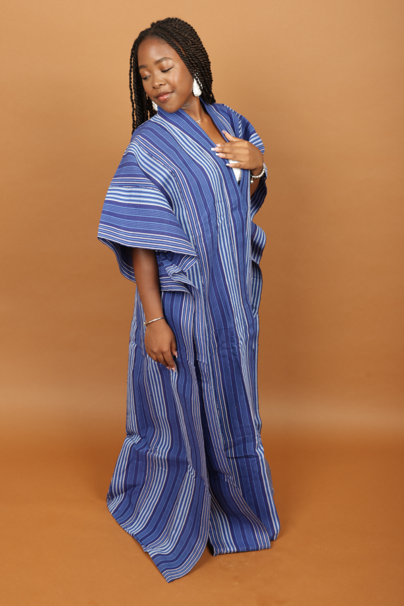 Blue Striped Asoke Jacket