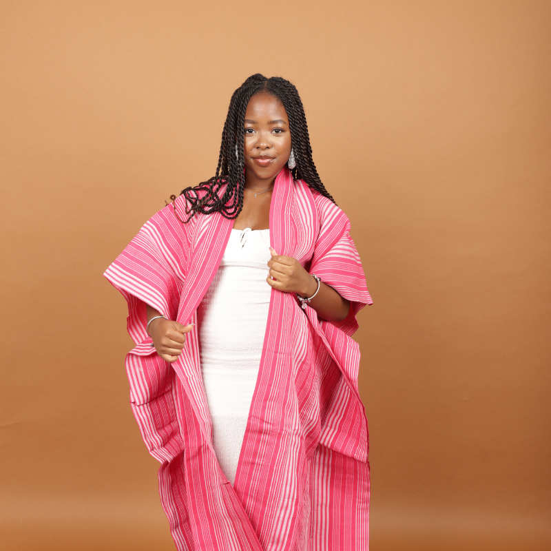 Pink Striped Asoke Jacket