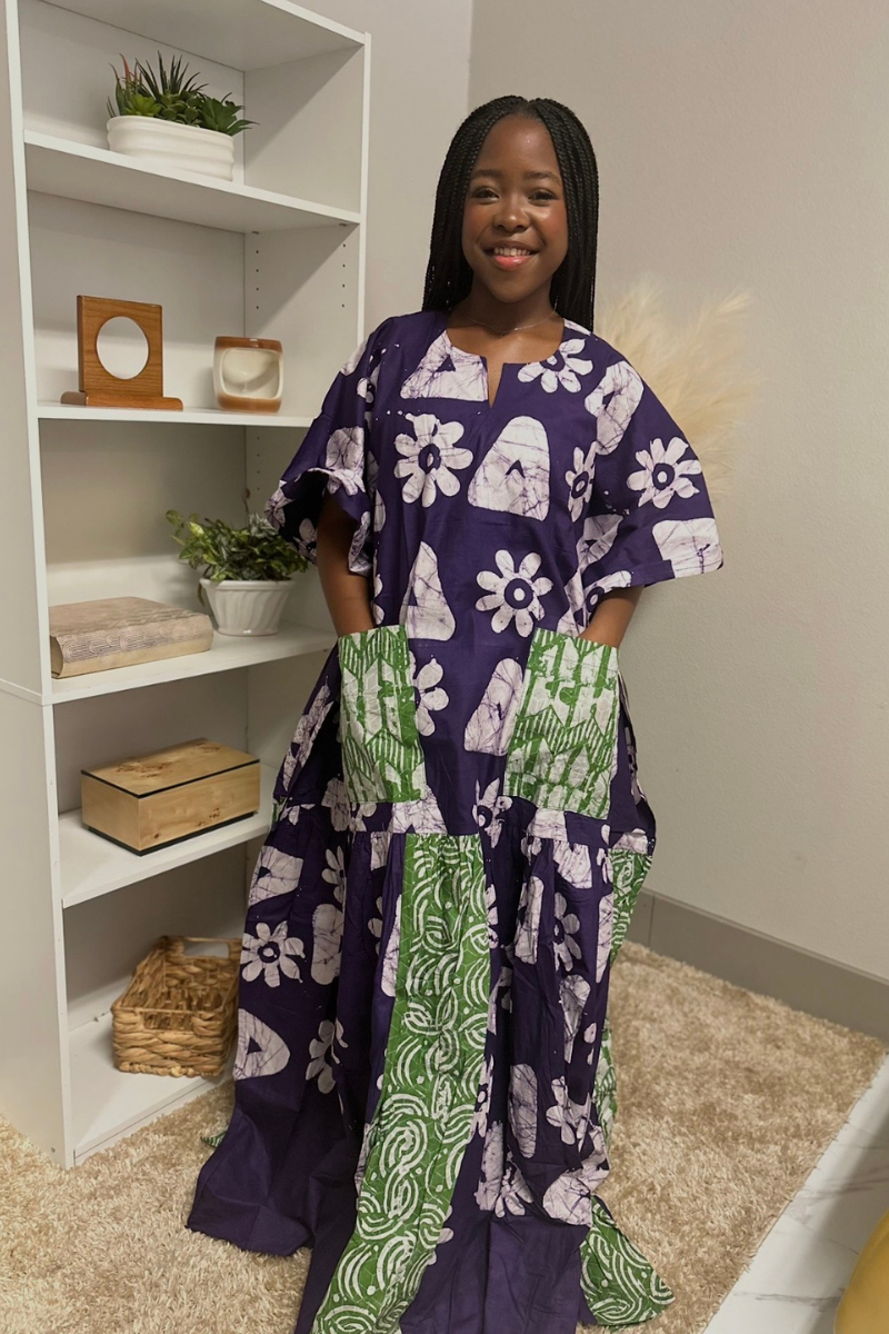 Purple Flower AB dress