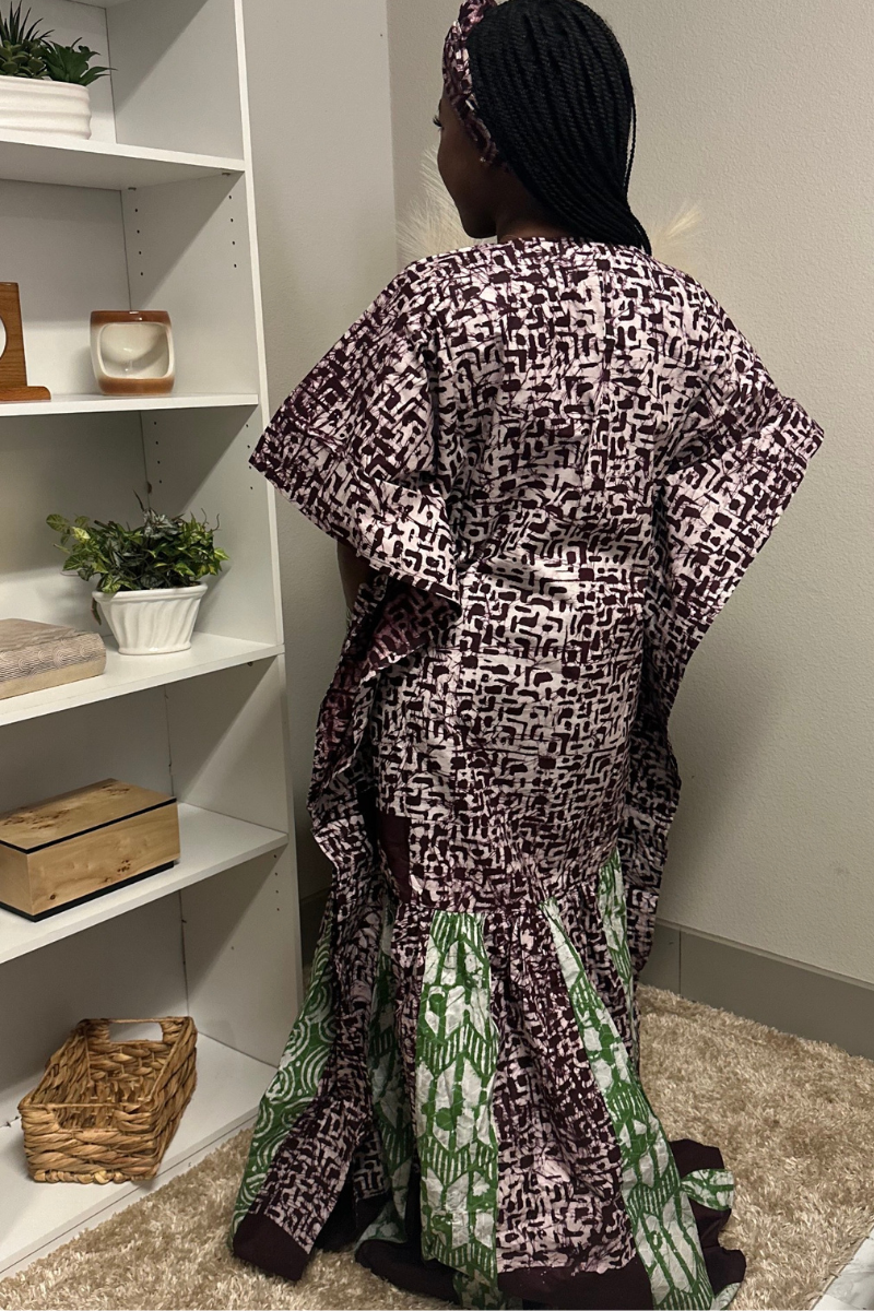 Purple square AB dress