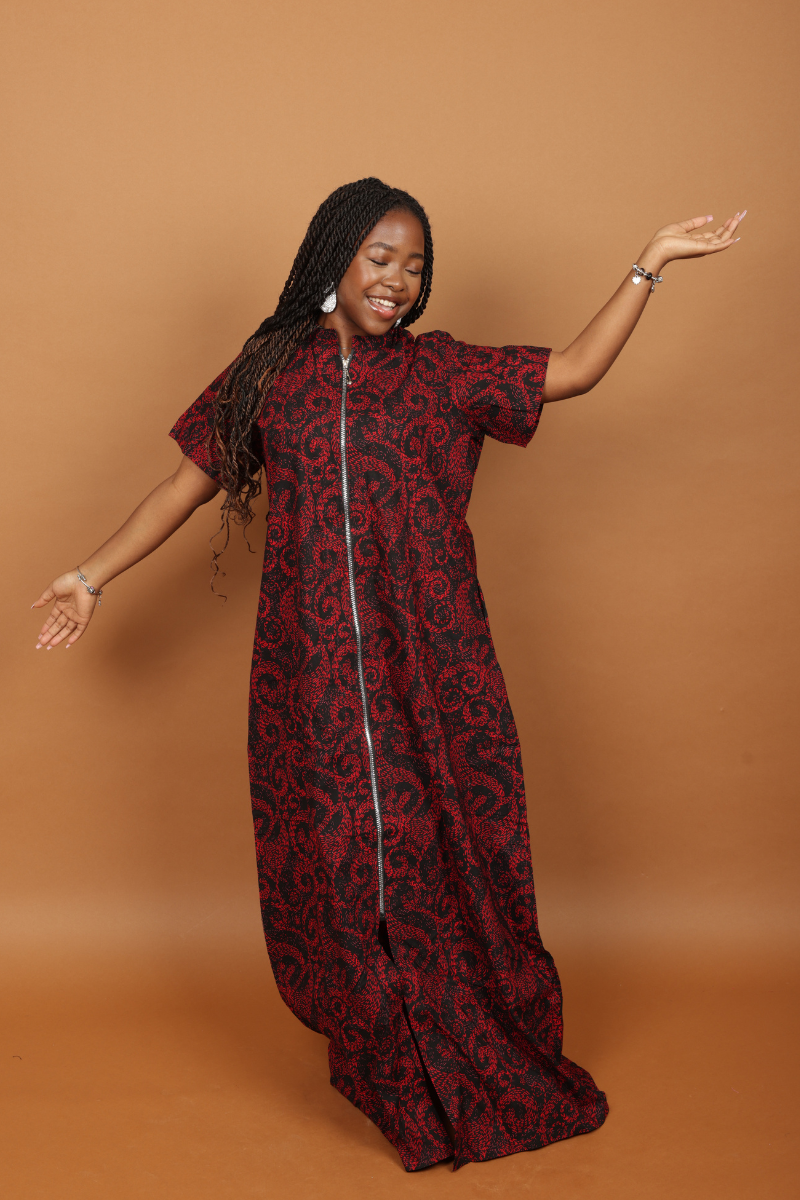 red ankara dress Beatrice Ankara Short Mini Dress