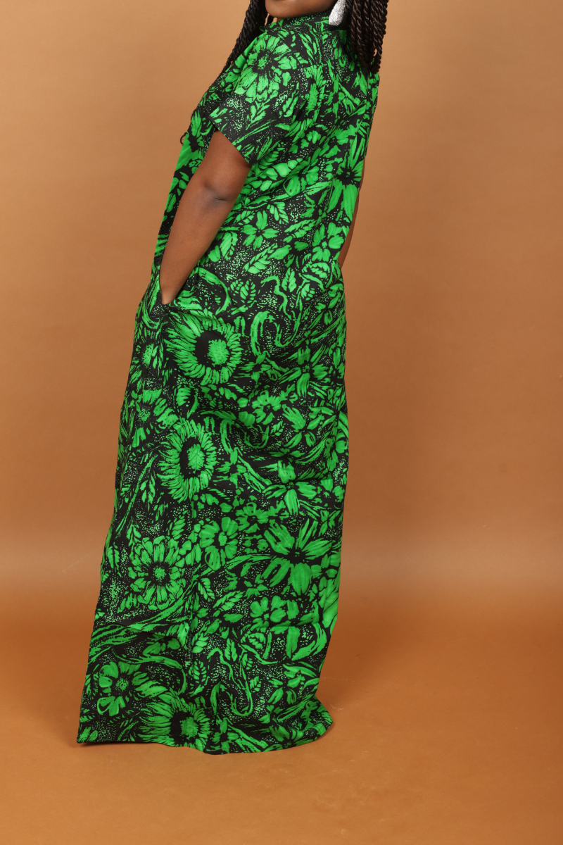 Emerald Bloom Dress