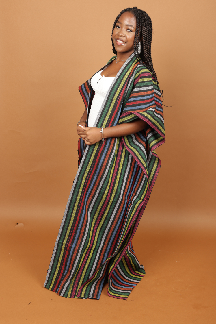 Multicolor Striped Asoke Jacket