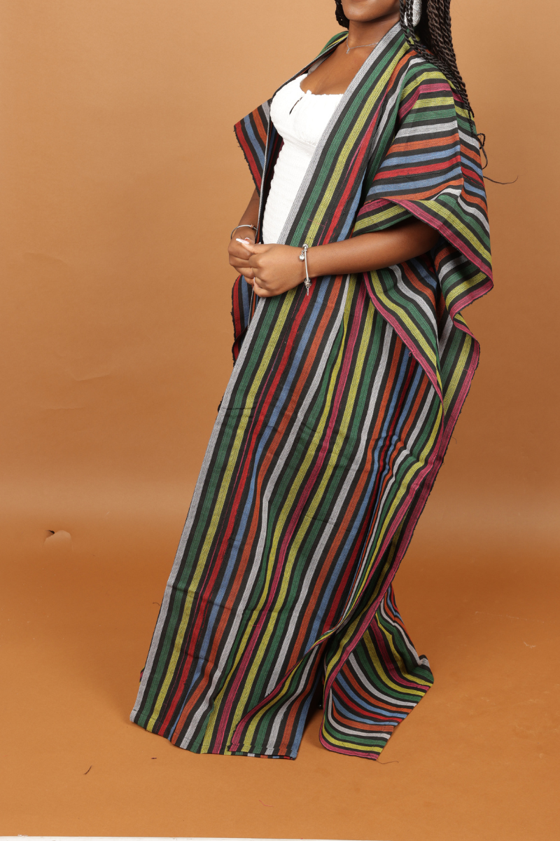 Multicolor Striped Asoke Jacket