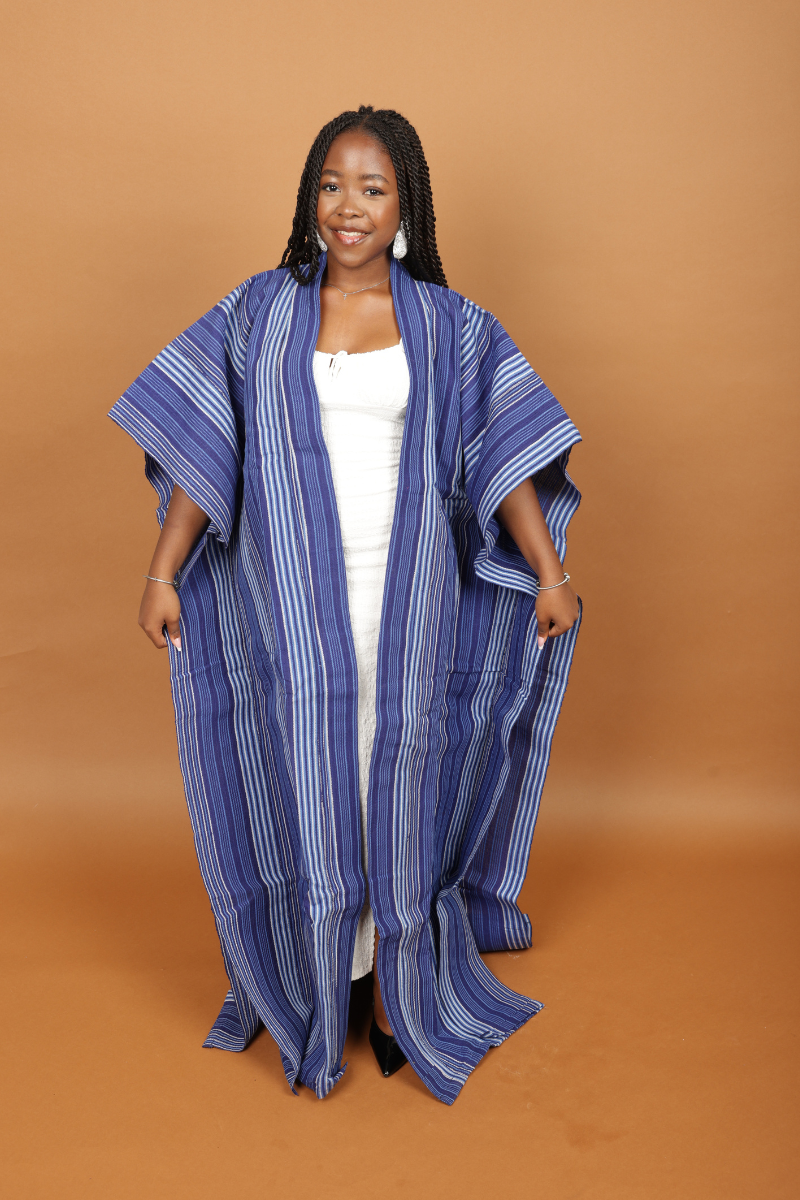 Blue Striped Asoke Jacket