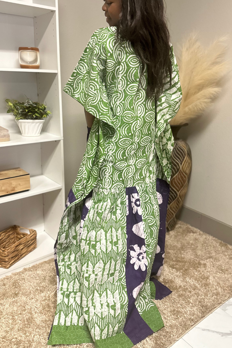 Green Purple AB Dress