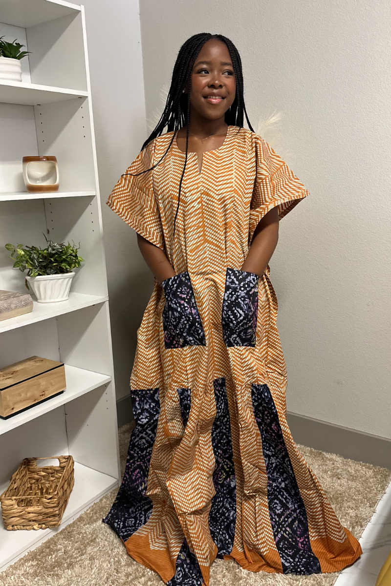 Orange AB dress